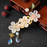 "水花玉叶" Tassel Hair Clip - CHINASQUAD