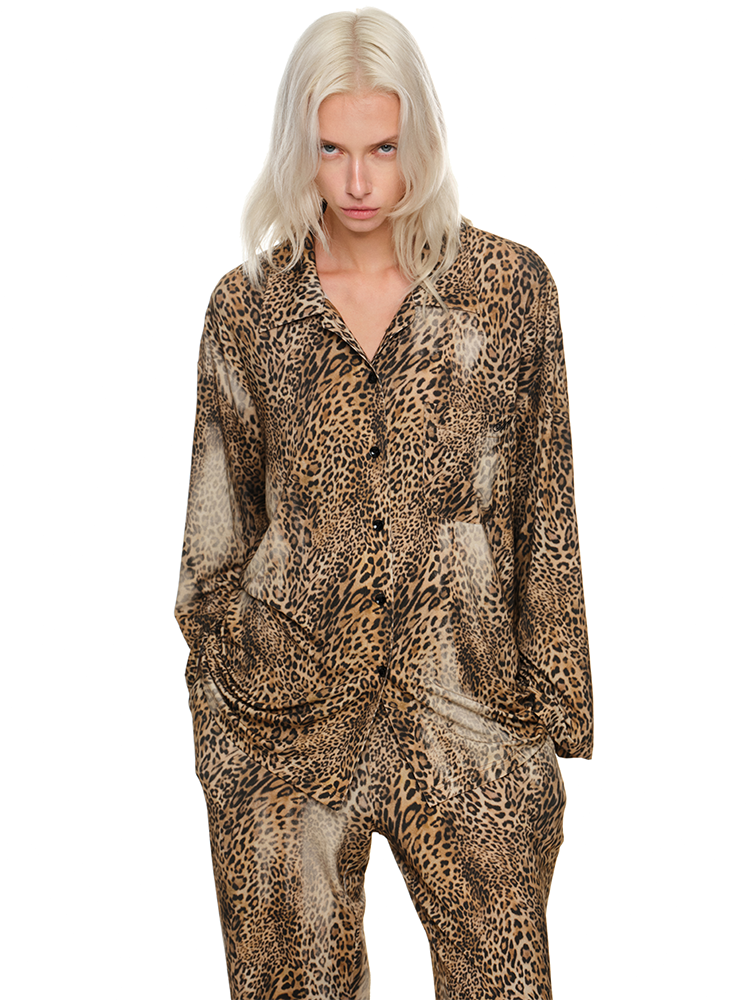 Leopard Print Pajama Set