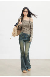 Maillard Flared Jeans - CHINASQUAD