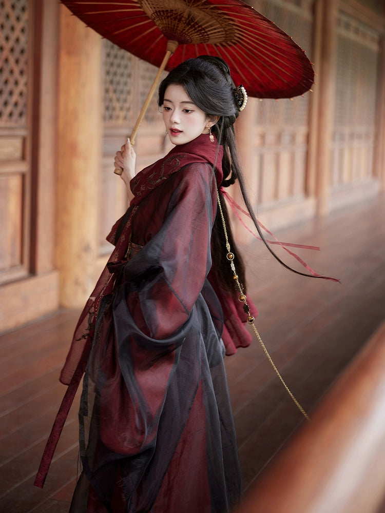 &quot;夜度关山&quot; Modern-style Hanfu Set