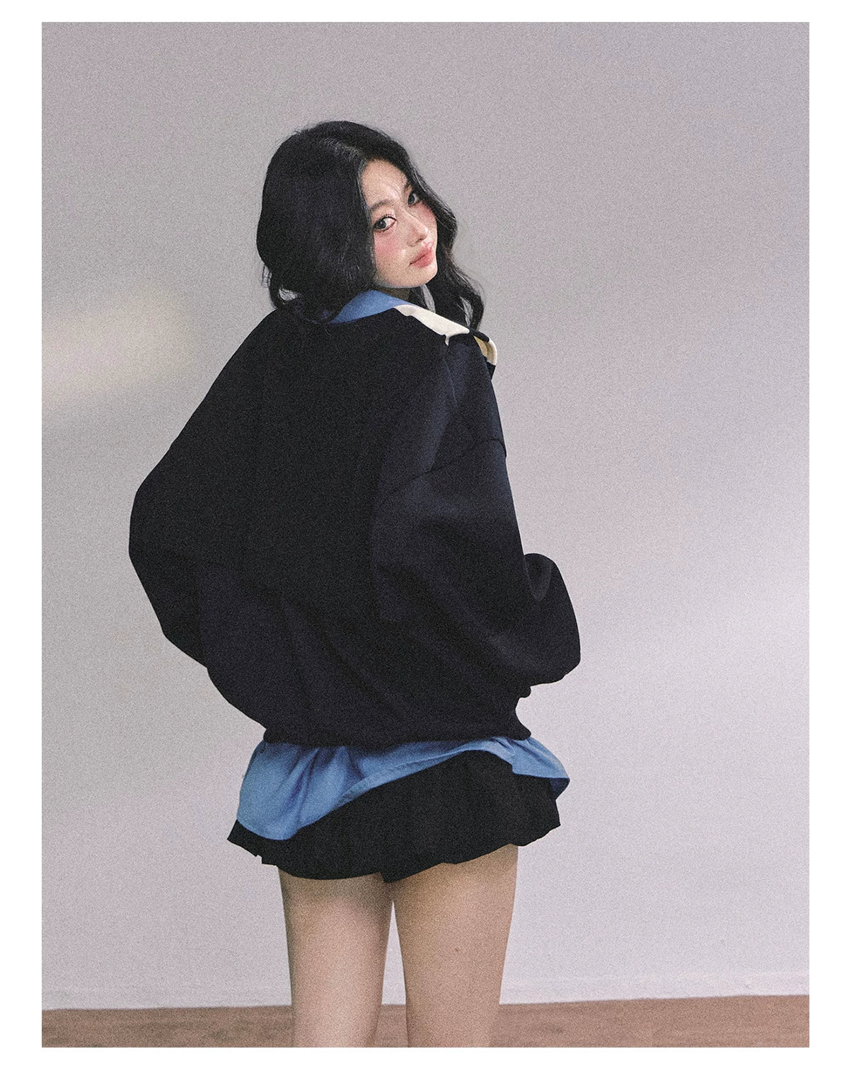 Two-Piece American Oversized Sweatshirt