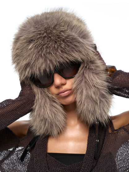 Faux-Fur Trapper Hat