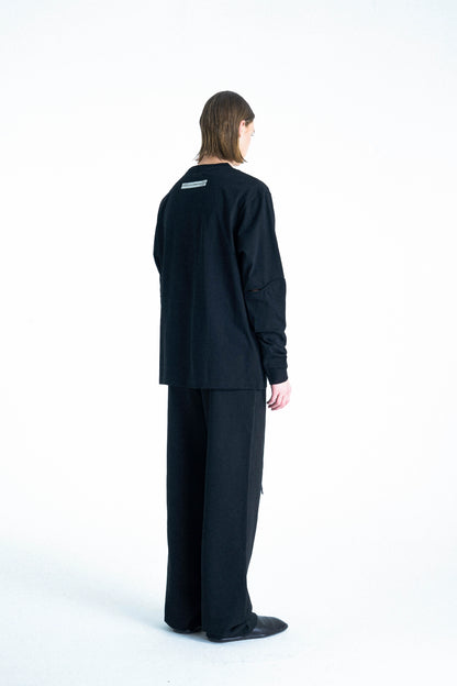 Disjointed Structure Long Sleeve T-Shirt