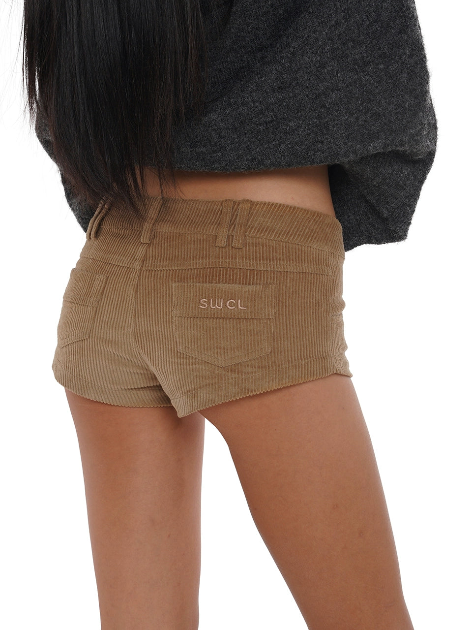 Winter Corduroy Low-Waist Shorts