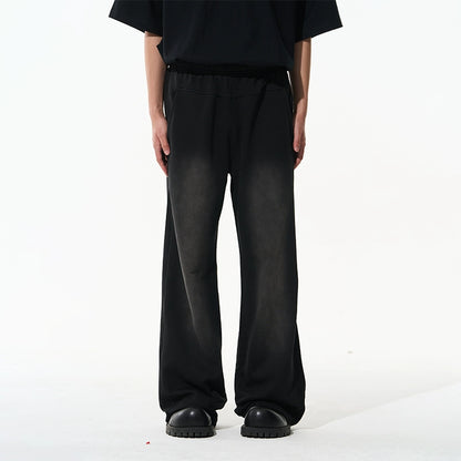 Washed Gradient Pure Cotton Relaxed Sweatpants