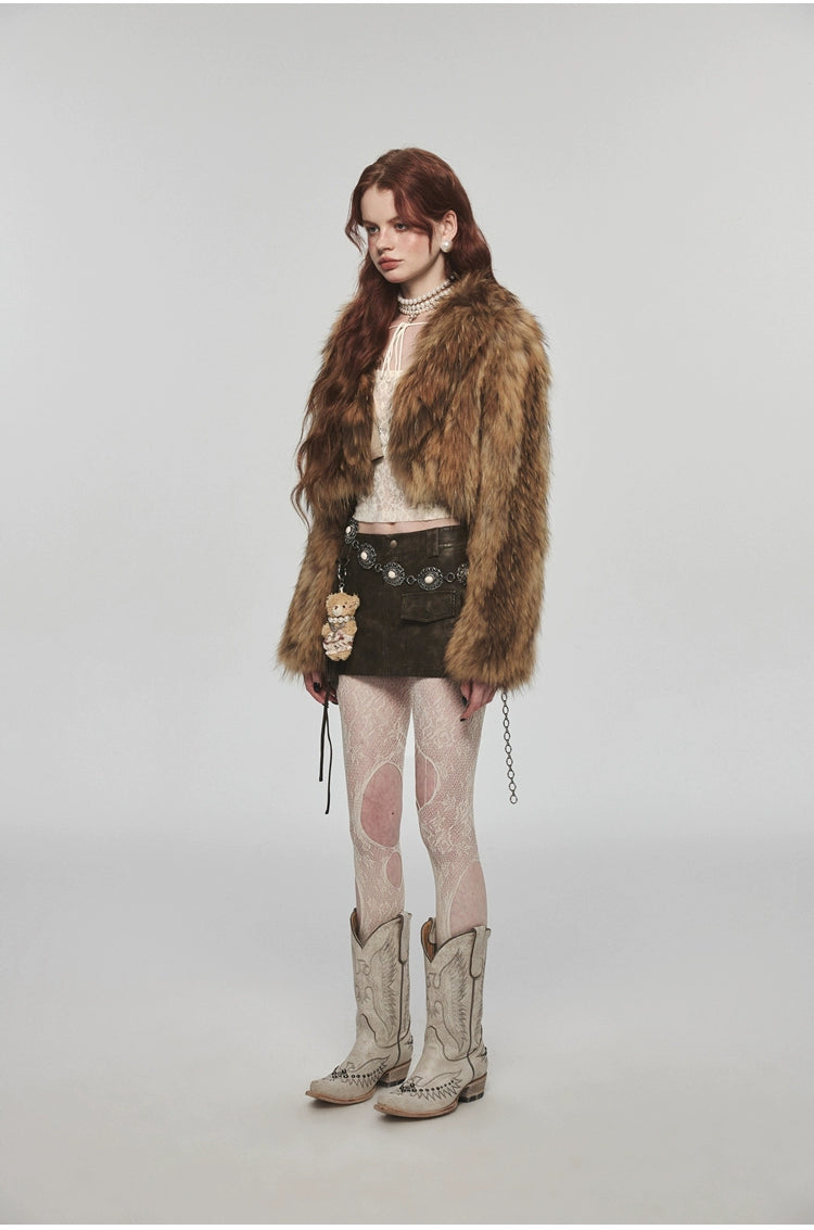 Rat Fur Short Thickened Coat - CHINASQUAD