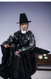 "清熙" Round-collar Robe Hanfu - CHINASQUAD