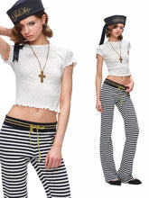 Rhinestone Logo Slim-Fit Baby Tee 1Jinn Studio