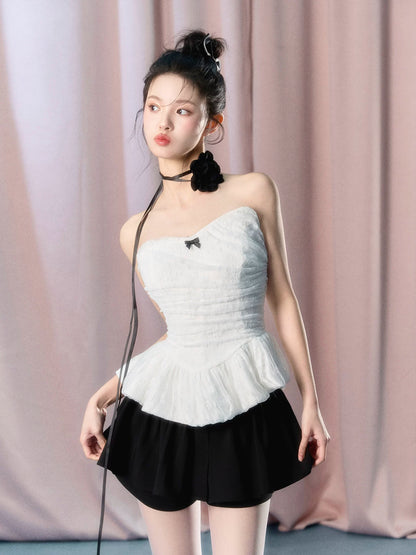 Provence Girl High-Waist A-Line Skort