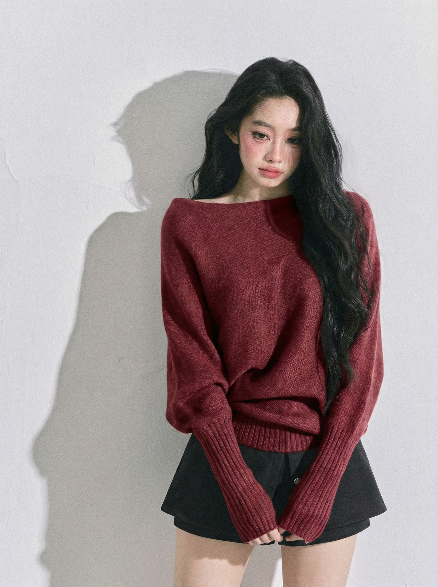 Soft Sweet Off-Shoulder Knit Sweater