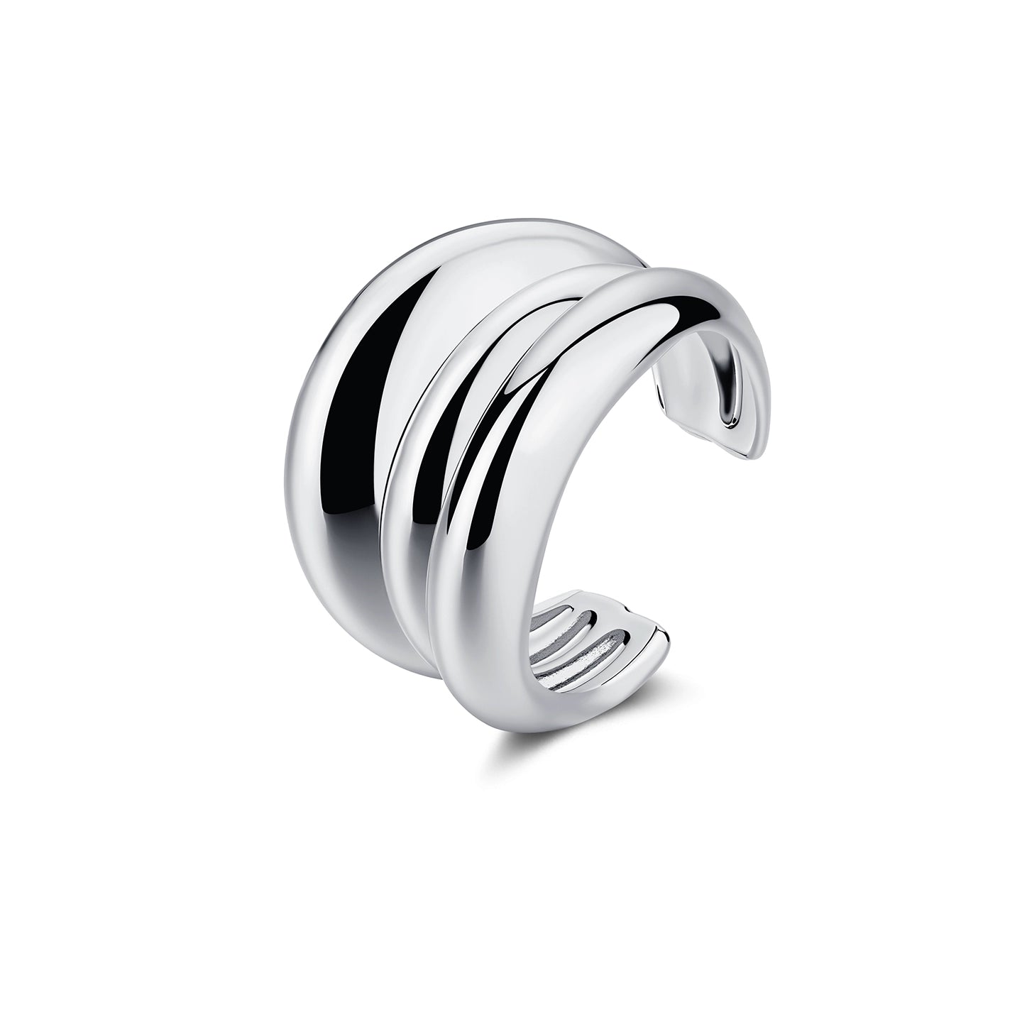 Reconstructed Dual-Tone Layered Punk Ring