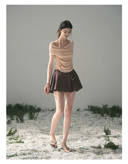 Sugar Frost Off-Shoulder Top