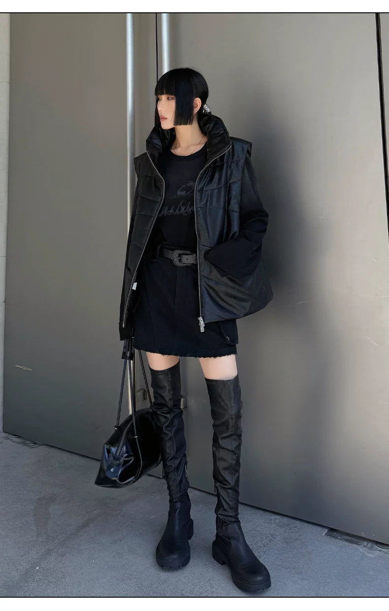 Vintage Washed Spray-Effect Long-Sleeve T-Shirt