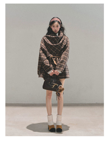 French British-Style Wool Coat