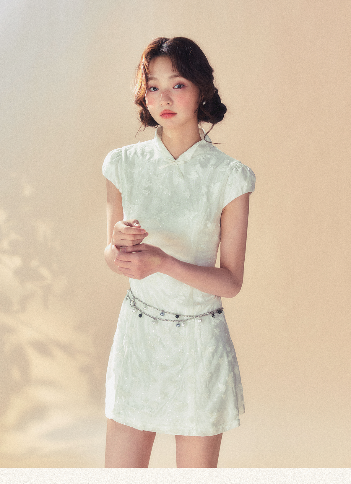 White Cheongsam Dress - CHINASQUAD