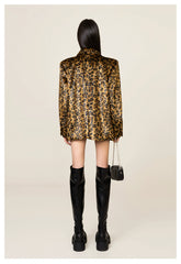 Wild World Leopard Faux Fur Suit - CHINASQUAD