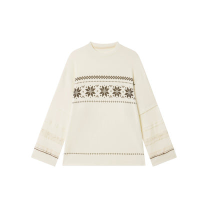 Layered Lace-Trim Long-Sleeve T-Shirt