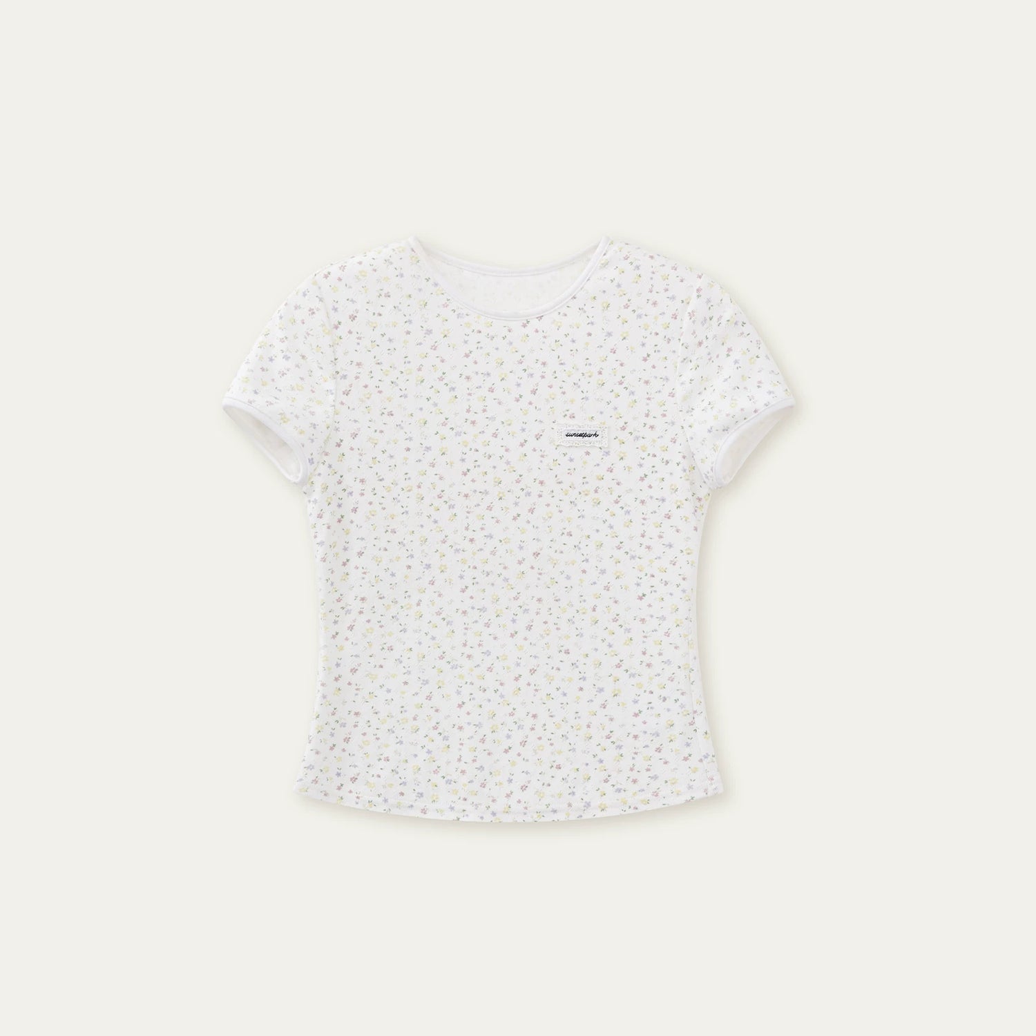 Air Like Green Apples Cotton Floral T-Shirt