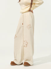 Floral Pleated Drawstring Pants - CHINASQUAD