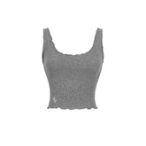 U-neck Cropped Tank Top - CHINASQUAD