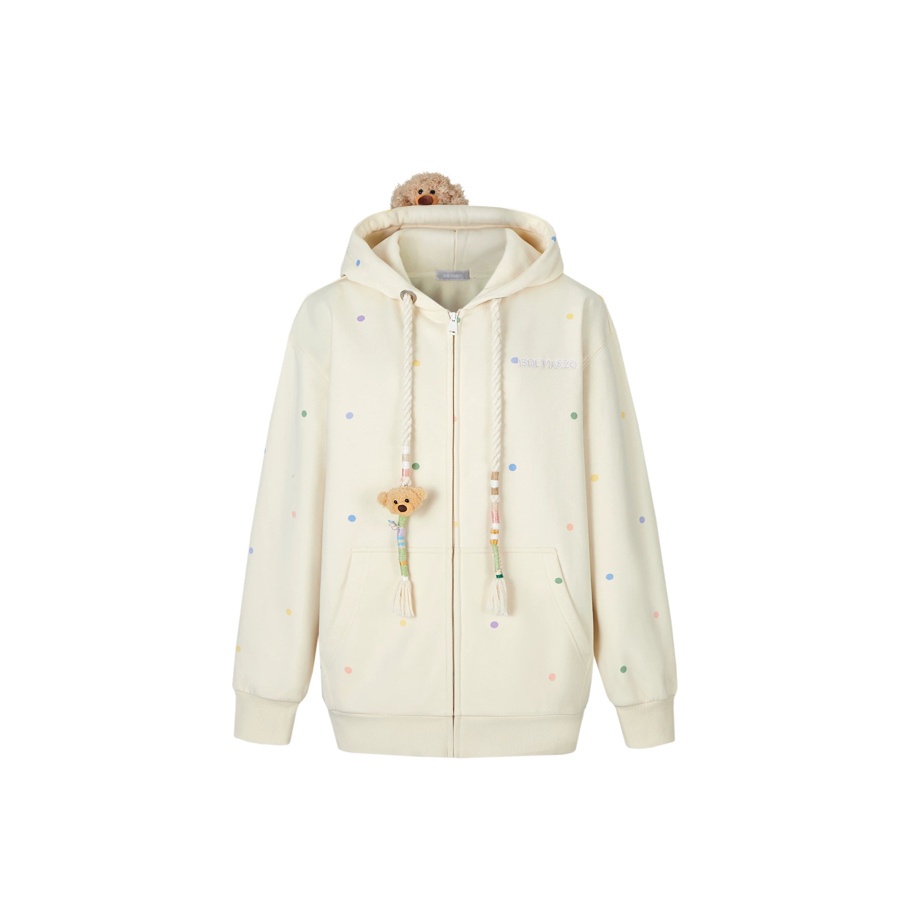 Fleece-Lined Hooded Zip-Up Sweatshirt