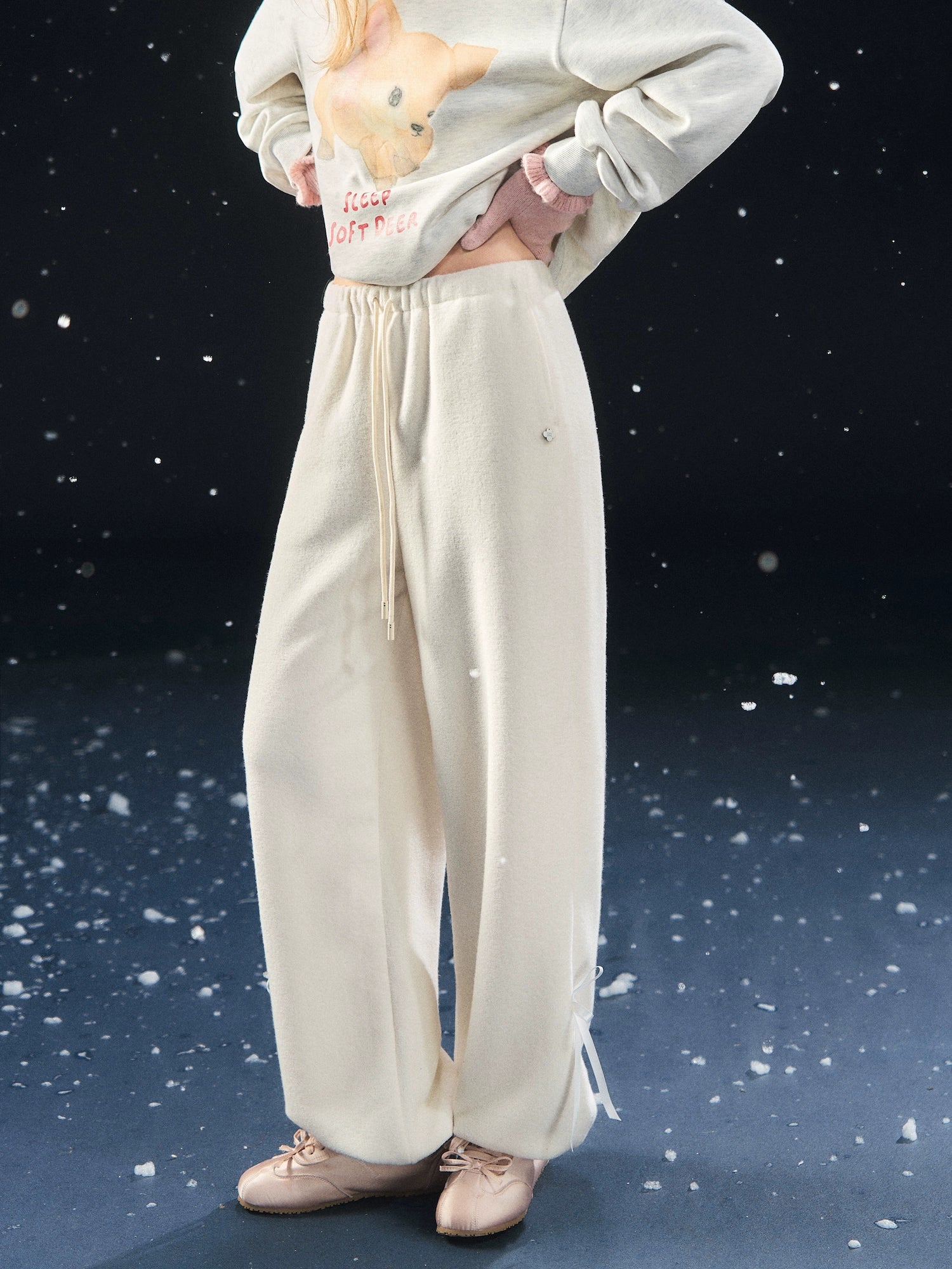 Velvety Jogger Lantern Pants