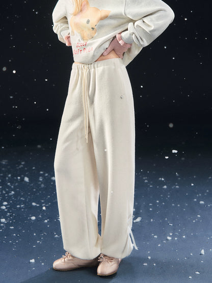 Velvety Jogger Lantern Pants