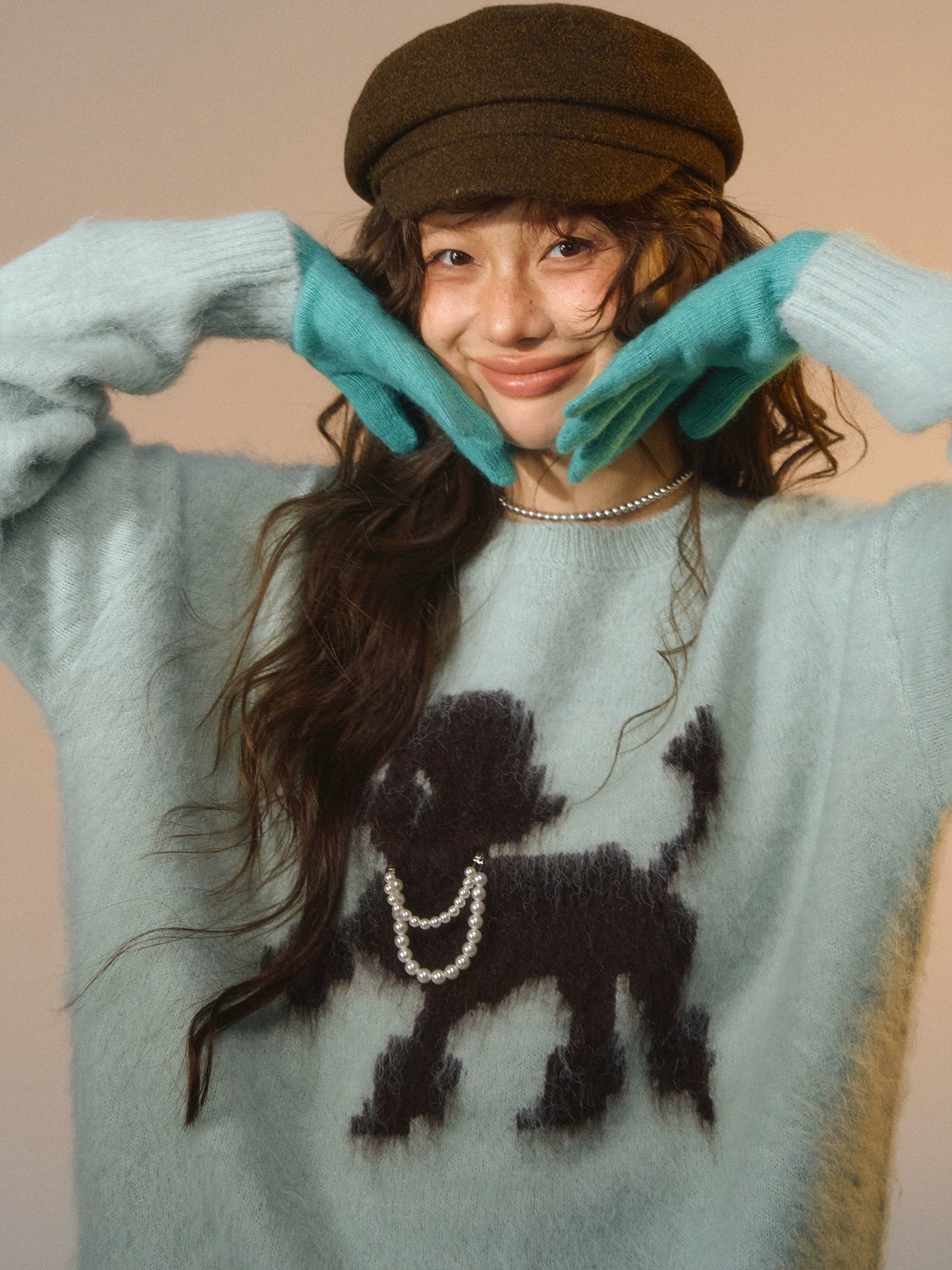 Playful Puppy Crewneck Sweater