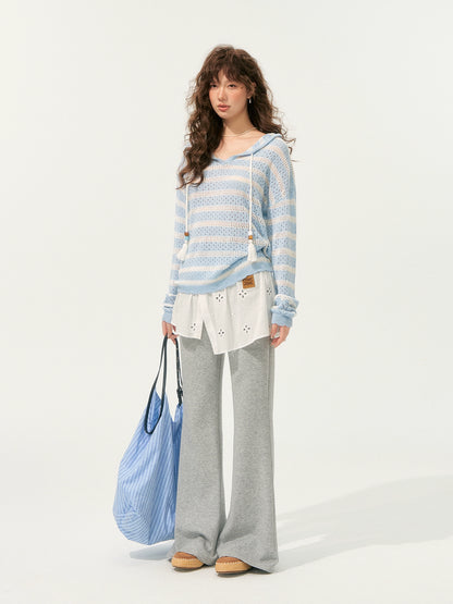 Nautical Loose Hollow Hoodie