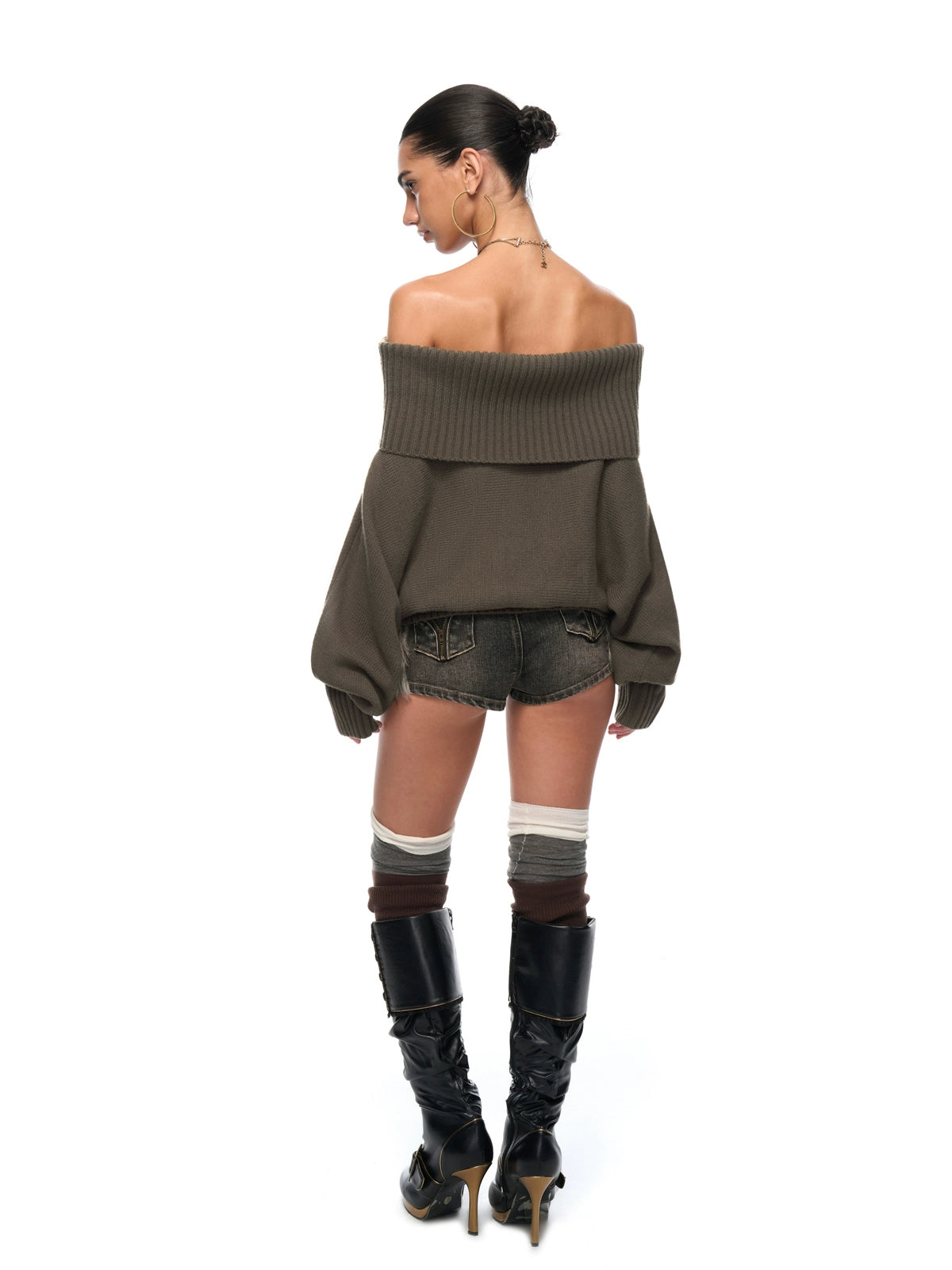 Cable-Knit Oversized Sweater