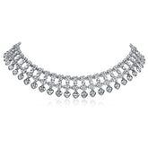 Retro Full Diamond Love Choker - CHINASQUAD