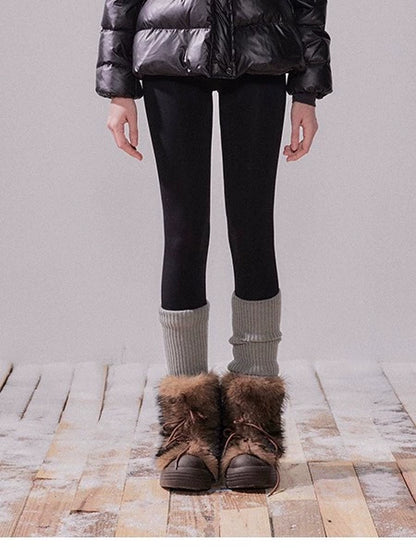 Snow Velvet Fox Fur Hooded Down Jacket