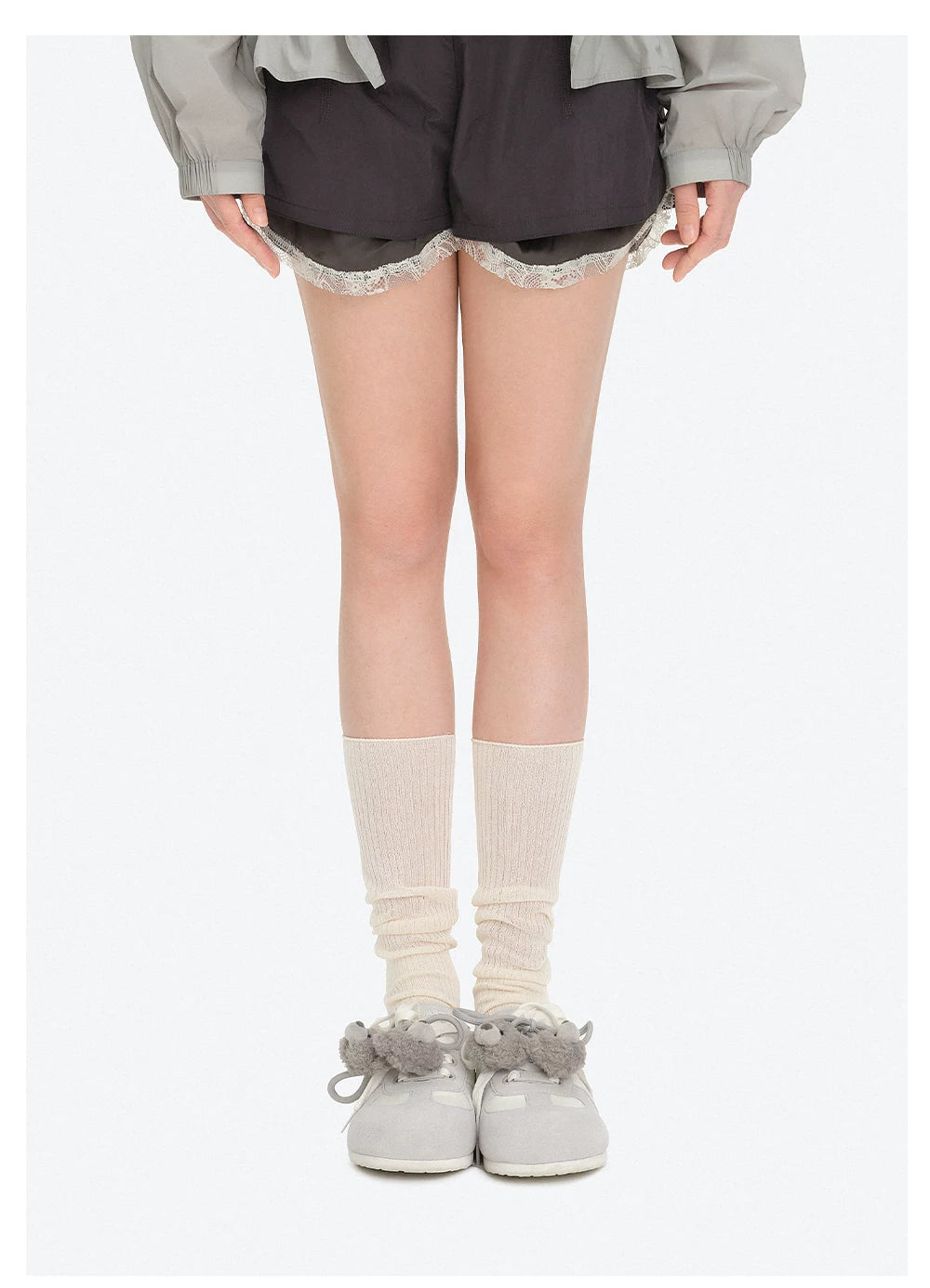 13DE MARZO Plush Bear Elevated Mule Sneakers