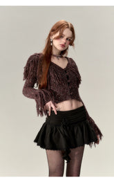 Fringe Knit Sweater - CHINASQUAD