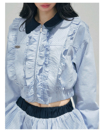 Preppy Check Cropped Set