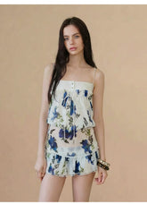 Vintage Floral Mesh Co-Ord Set NeverMore