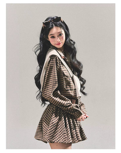 Elevated Hepburn-Style Utility Mini Dress