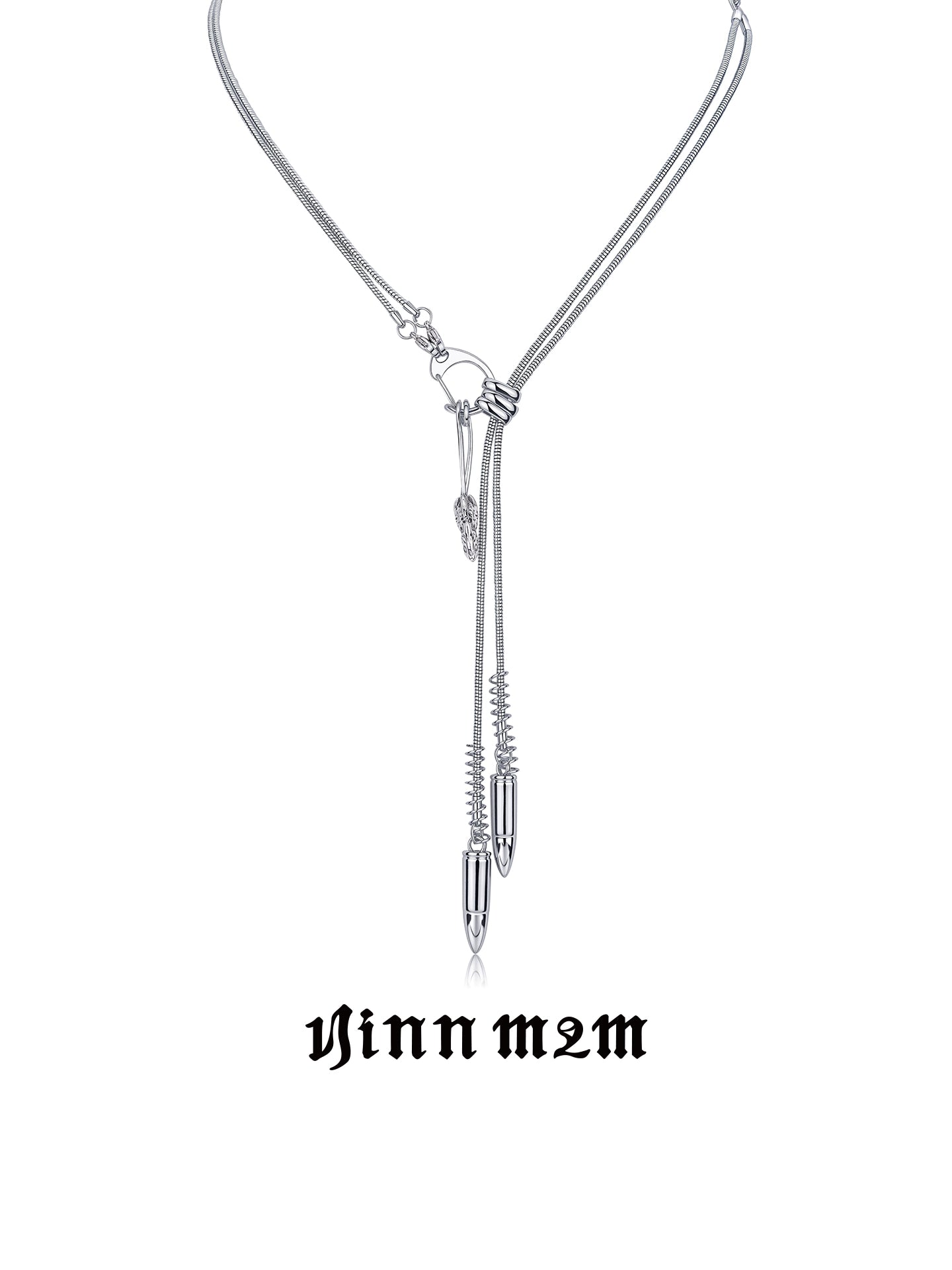 Paperclip Herringbone Adjustable Necklace