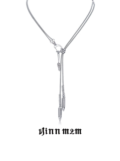 Paperclip Herringbone Adjustable Necklace