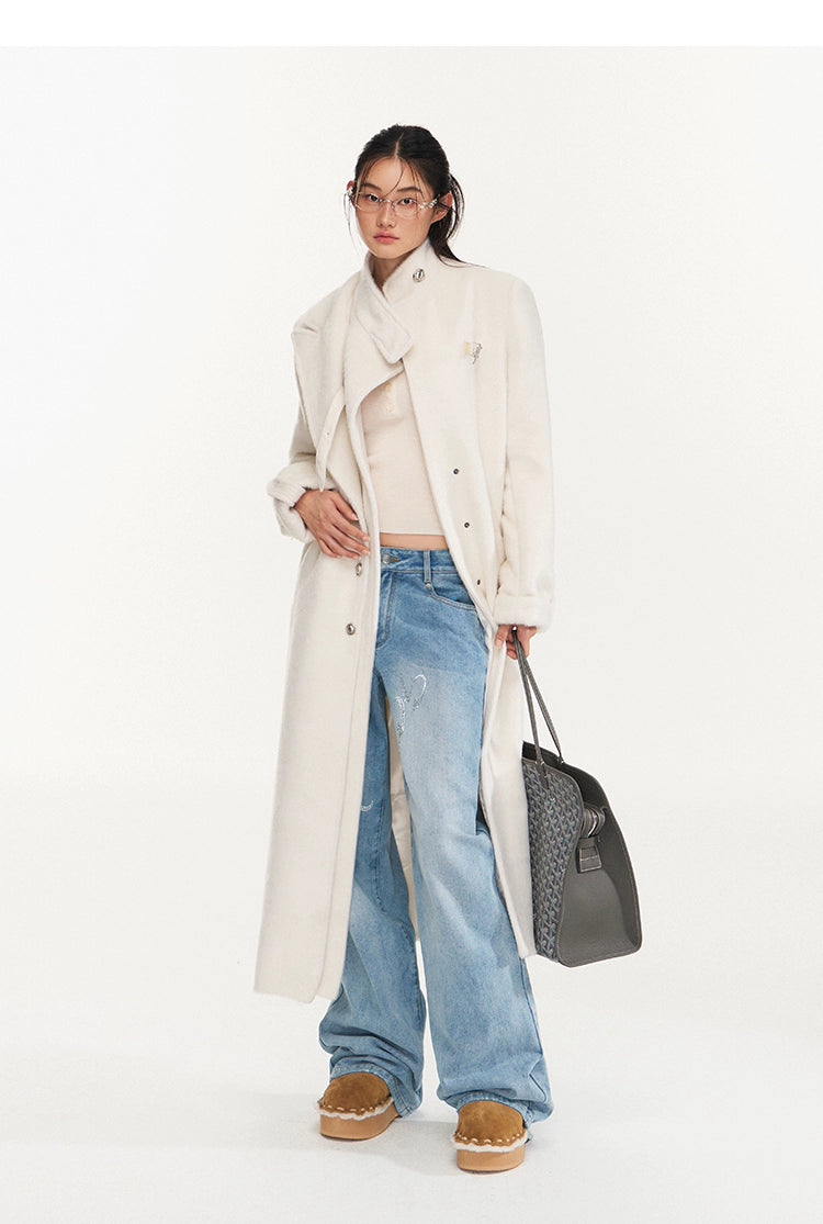 Classic Wide-Leg Denim Pants
