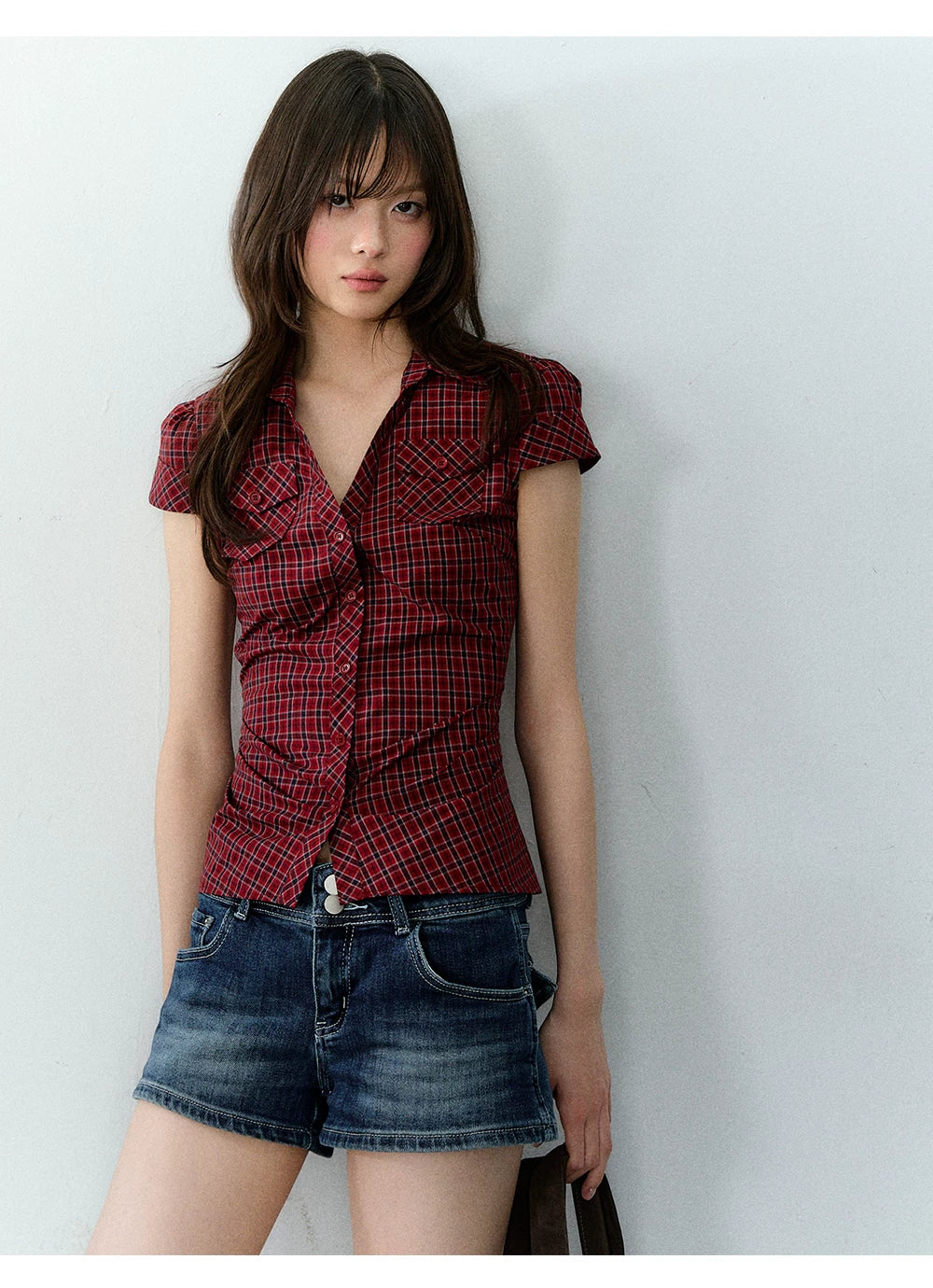 Slim Fit Pocket Short Sleeve Shirt