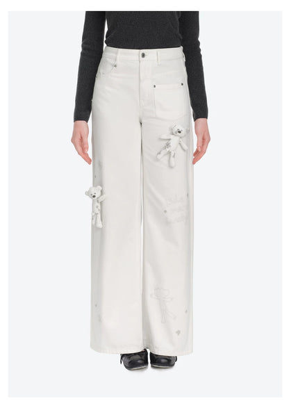 Bear Sketch Denim Pants