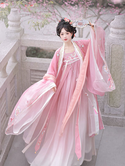 &quot;远山芙蓉&quot; Tang Dynasty Hanfu Set