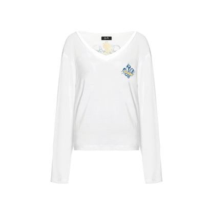 Gold-Foil Print Bikini &amp; Tencel Cover-Up Set