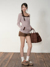 Two-piece Look Striped Hooded Tee - CHINASQUAD