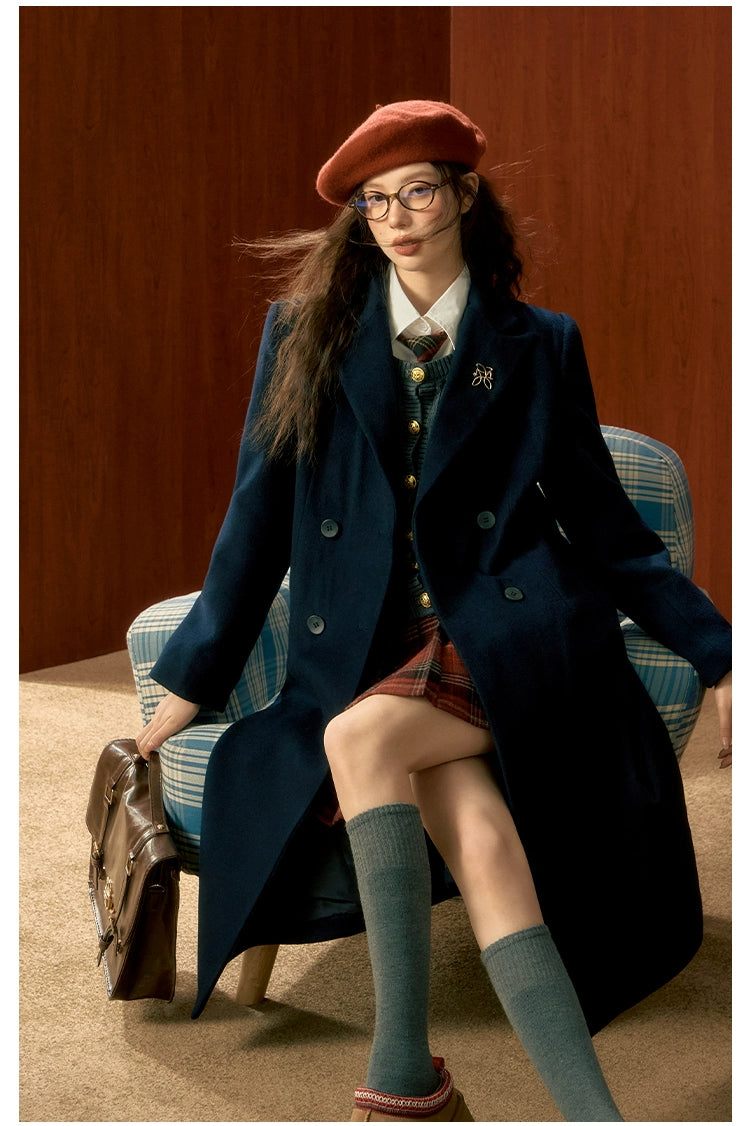 Tibetan Blue Wool Coat - CHINASQUAD