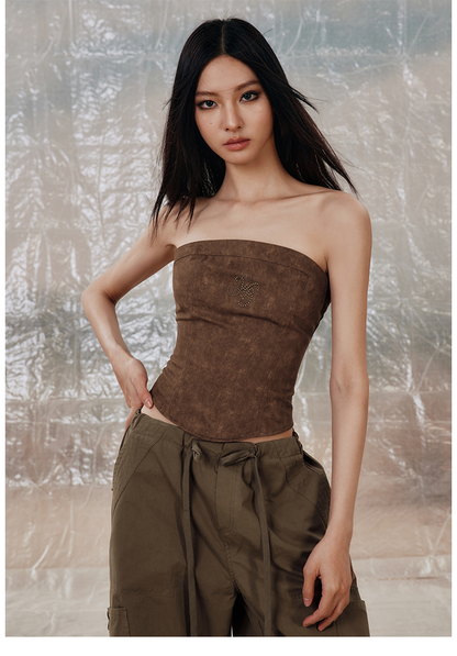 Strapless Cropped Top - CHINASQUAD