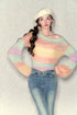 Multicolored Coral Fleece Knitted Sweater - CHINASQUAD