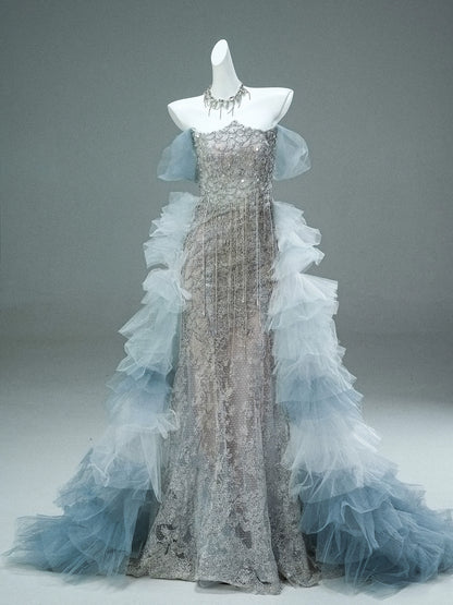 LEIO Crystal Veil Couture Gown