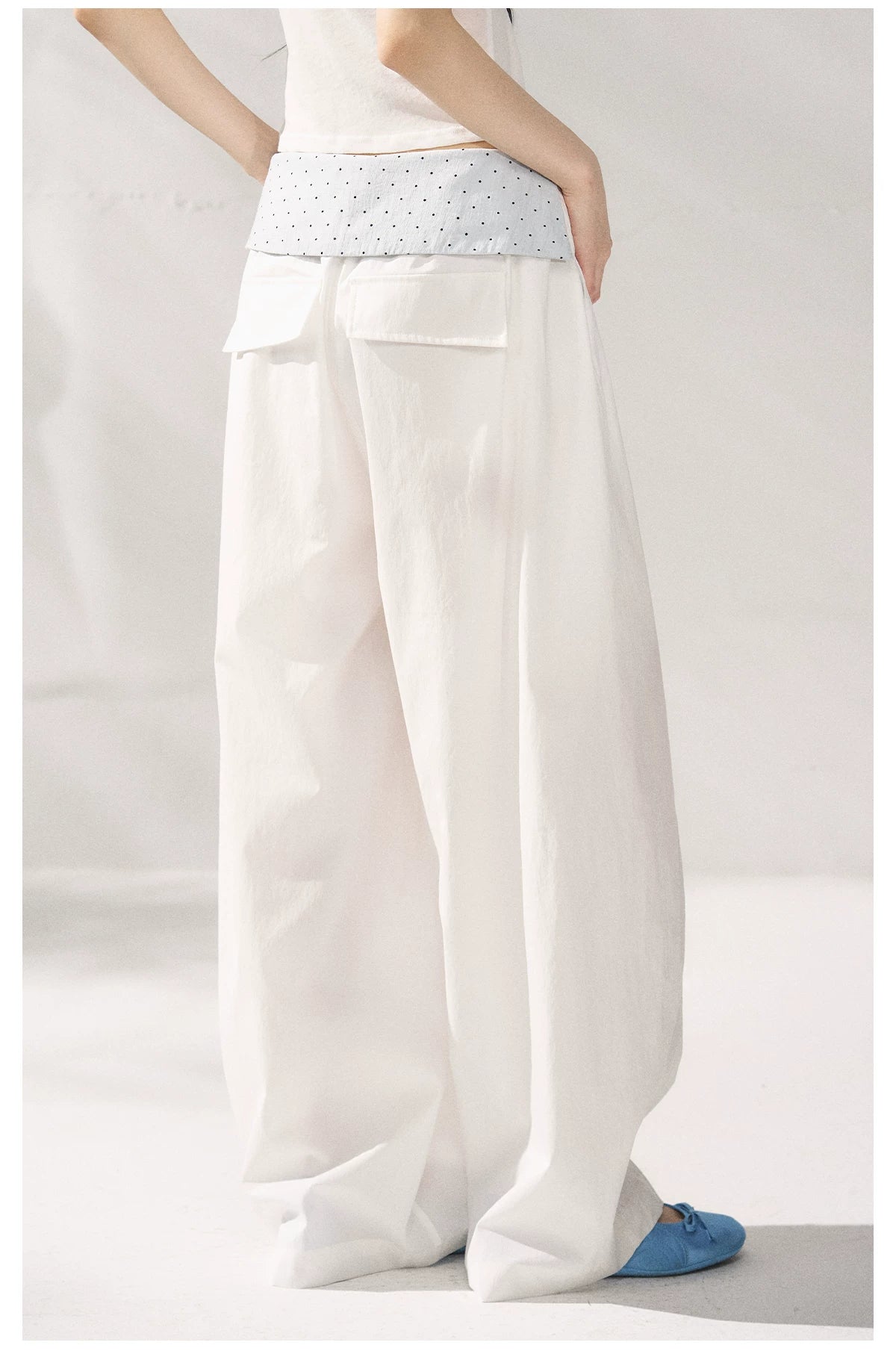 Strapless Top &amp; Relaxed Wide-Leg Pants Set